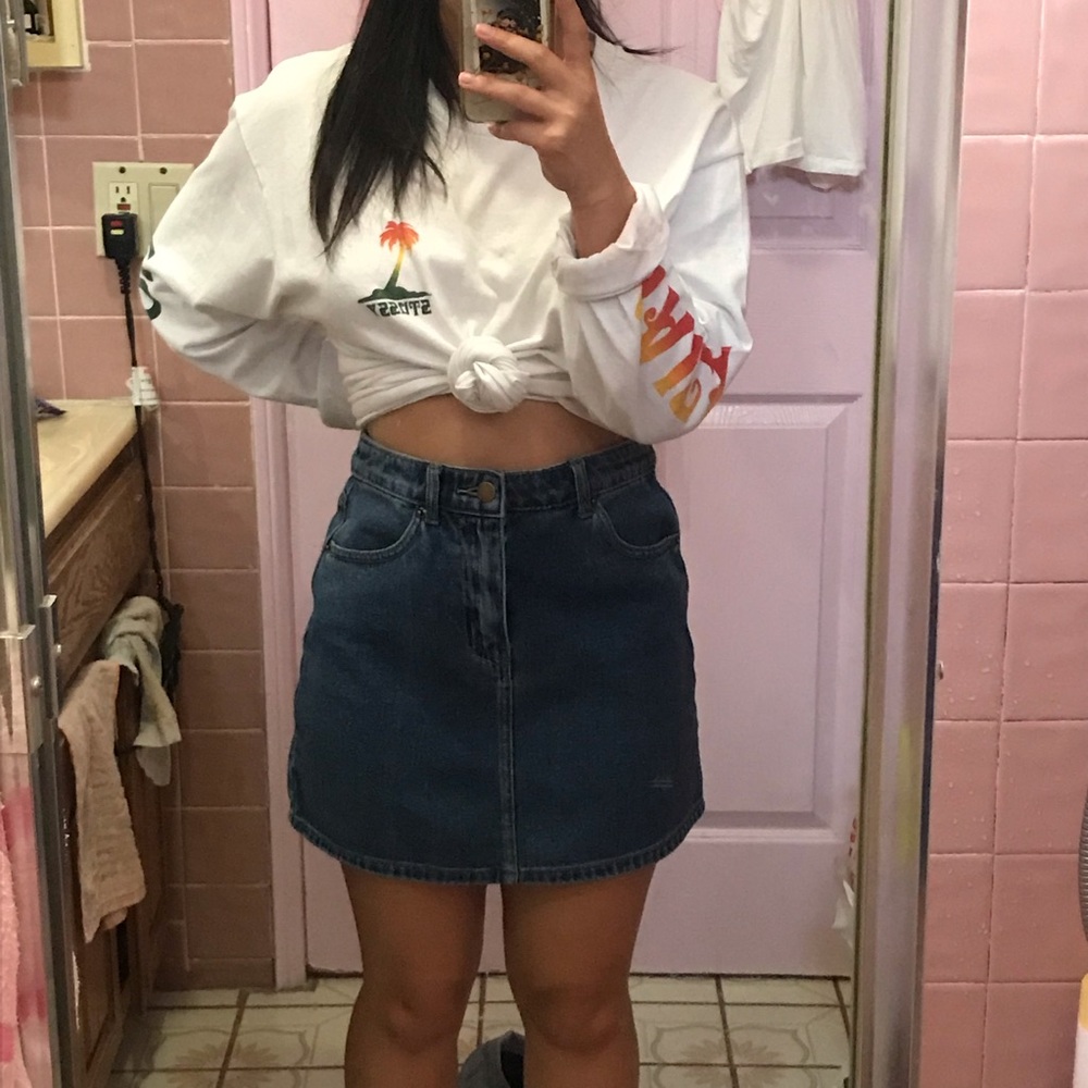 denim skirt